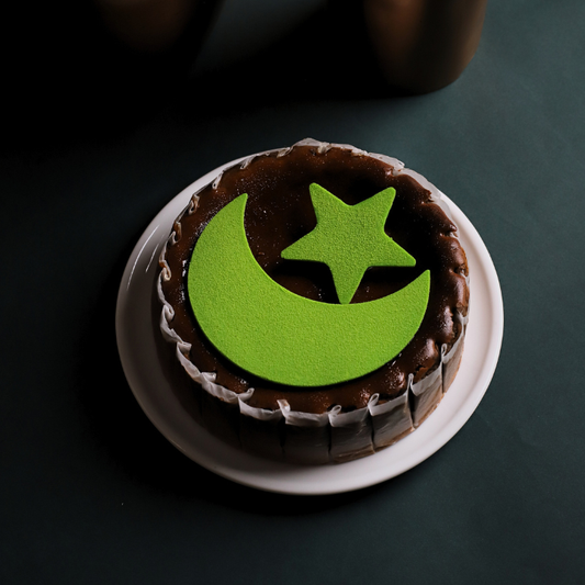 Cherry Chocolate Basque Cheesecake